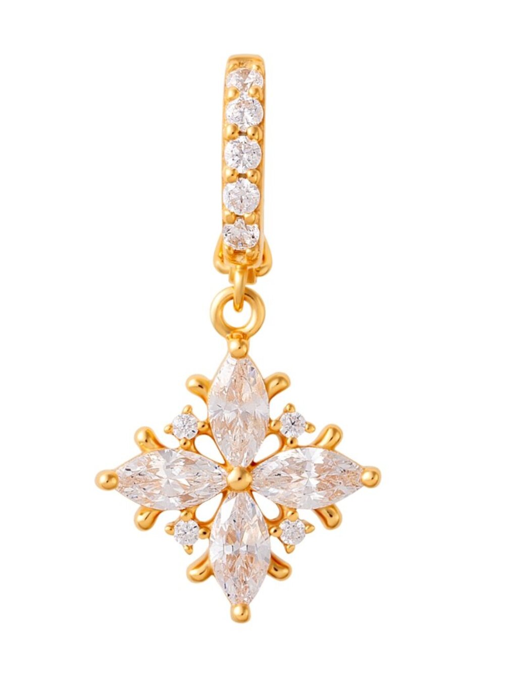 Forget-Me-Not 18k Gold Charm necklace pendant classic modern feminine luxury